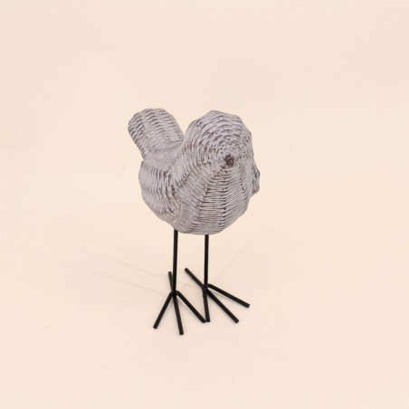 Objet déco oiseau polyrésine 14cm vert | Hashtag Déco