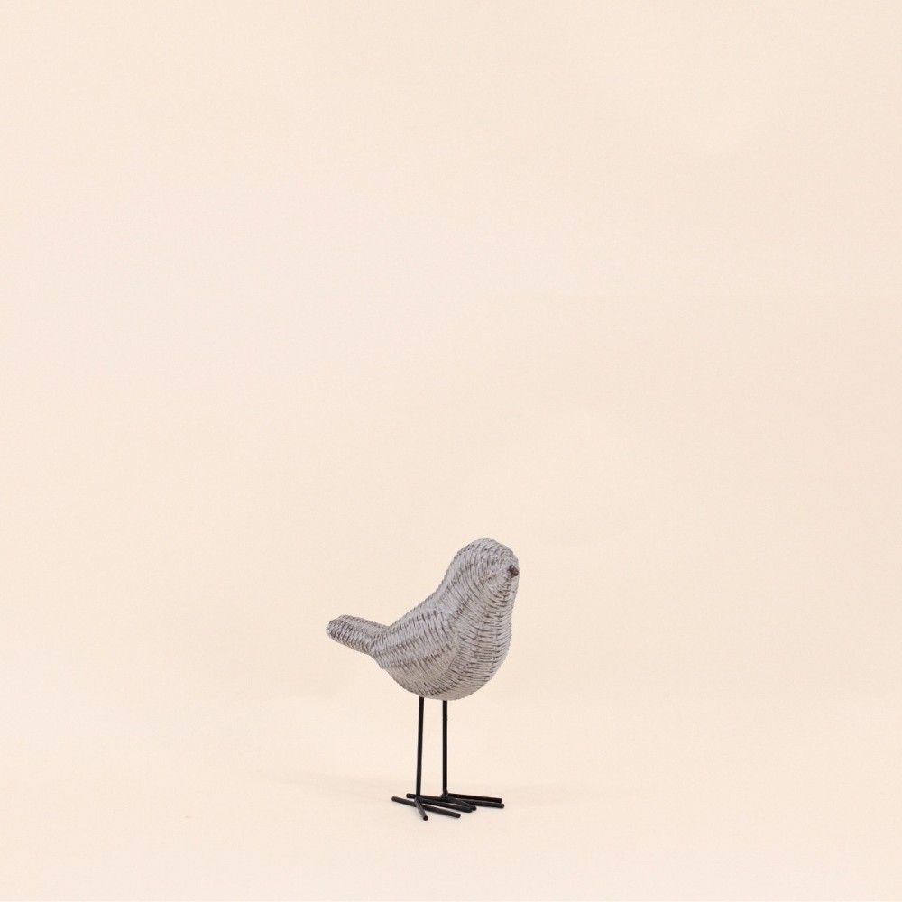 Objet déco oiseau polyrésine 14cm vert | Hashtag Déco
