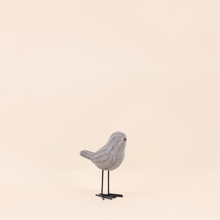 Objet déco oiseau polyrésine 14cm vert | Hashtag Déco