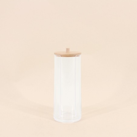 Set de 3 accessoires en bambou blanc pour salle de bain | Hashtag Déco