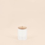 Boite à cosmétiques ronde bois naturel 11,5cm | Hashtag Déco
