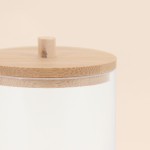 Boite à cosmétiques ronde bois naturel 11,5cm | Hashtag Déco
