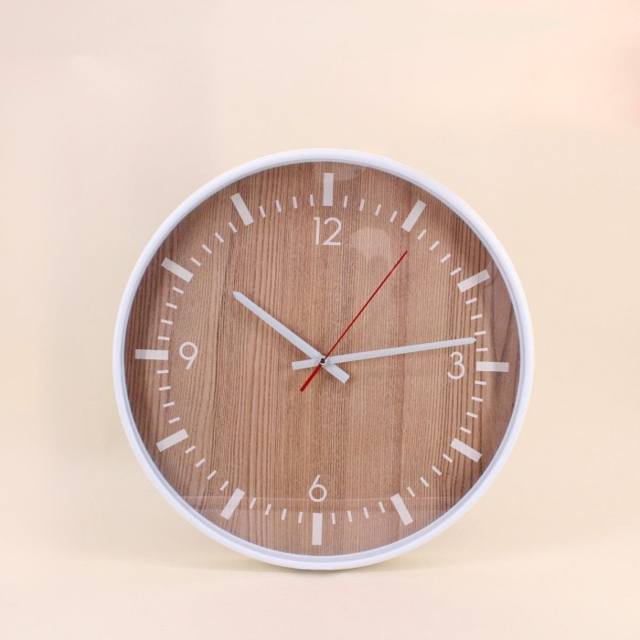 Horloge ronde en bois 40cm, élégance naturelle | Hashtag Déco