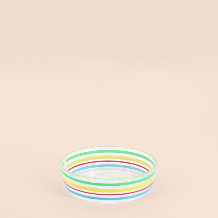 Porte-savon rond multicolore céramique 11cm | Hashtag Déco