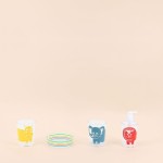 Porte-savon rond multicolore céramique 11cm | Hashtag Déco