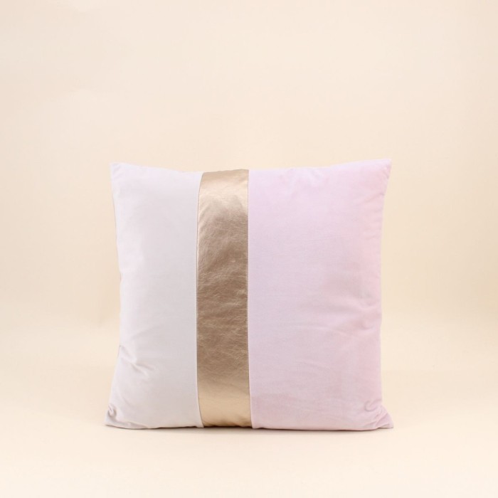 Coussin satiné 45x45cm bleu pour salon élégant | Hashtag Déco