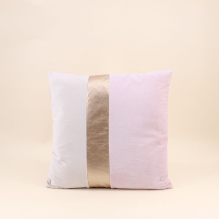 Coussin satiné 45x45cm bleu pour salon élégant | Hashtag Déco