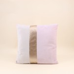 Coussin satiné 45x45cm bleu pour salon élégant | Hashtag Déco