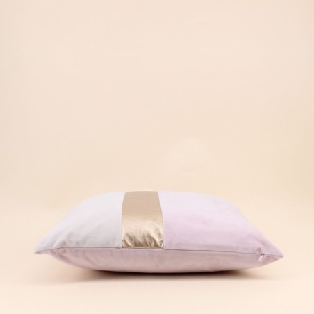 Coussin satiné 45x45cm bleu pour salon élégant | Hashtag Déco