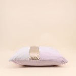 Coussin satiné 45x45cm bleu pour salon élégant | Hashtag Déco