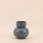 Vase en céramique bleu 15cm élégant et moderne | Hashtag Déco