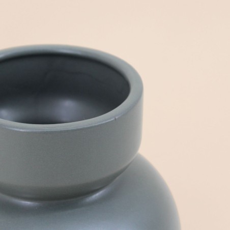 Vase en céramique bleu 15cm élégant et moderne | Hashtag Déco