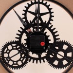 Horloge murale ronde métal noir 57cm | Hashtag Déco