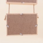 Cadre photo bois mural 3 vues naturel 45x17cm | Hashtag Déco