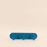 Patère 3 têtes métal noir 30cm | Hashtag Déco