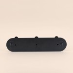 Patère 3 têtes métal noir 30cm | Hashtag Déco