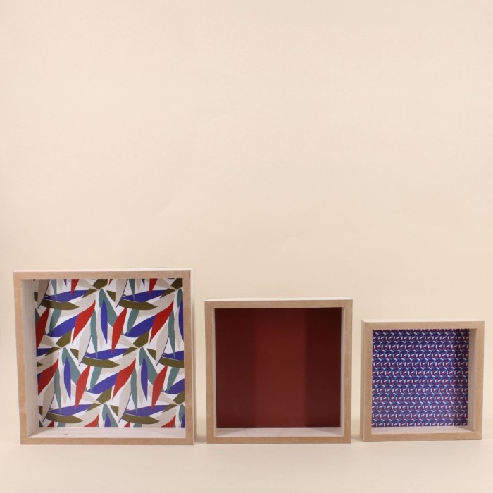 Lot de 3 étagères murales bois blanc | Hashtag Déco
