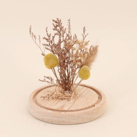 Déco cloche fleurs séchées en verre transparent | Hashtag Déco