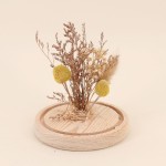 Déco cloche fleurs séchées en verre transparent | Hashtag Déco