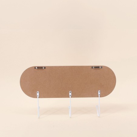 Porte manteau bois et métal blanc | Hashtag Déco