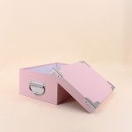 Lot de 6 boites carton rose, blanc, noir | Hashtag Déco