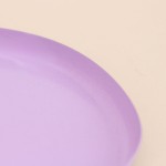 Plateau organique en métal violet 12cm