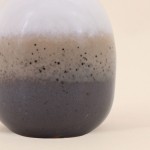Vase en émail gris élégant 10cm | Hashtag Déco