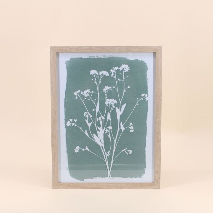 Cadre nature verte en bois 33x43cm | Hashtag Déco