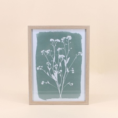 Cadre nature verte en bois 33x43cm | Hashtag Déco