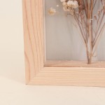 Cadre décoratif fleurs séchées en bois naturel | Hashtag Déco