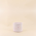Lot de 2 paniers corde blanc et terracotta | Hashtag Déco