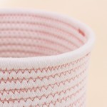 Lot de 2 paniers corde blanc et terracotta | Hashtag Déco