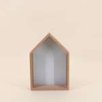Lot de 2 étagères murale bois bleu maison | Hashtag Déco