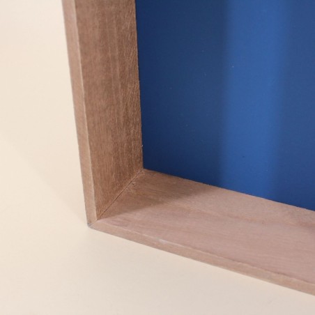 Lot de 2 étagères murale bois bleu maison | Hashtag Déco