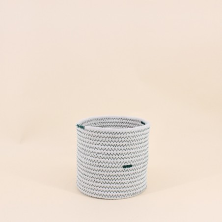 Lot de 2 paniers blancs en corde | Hashtag Déco