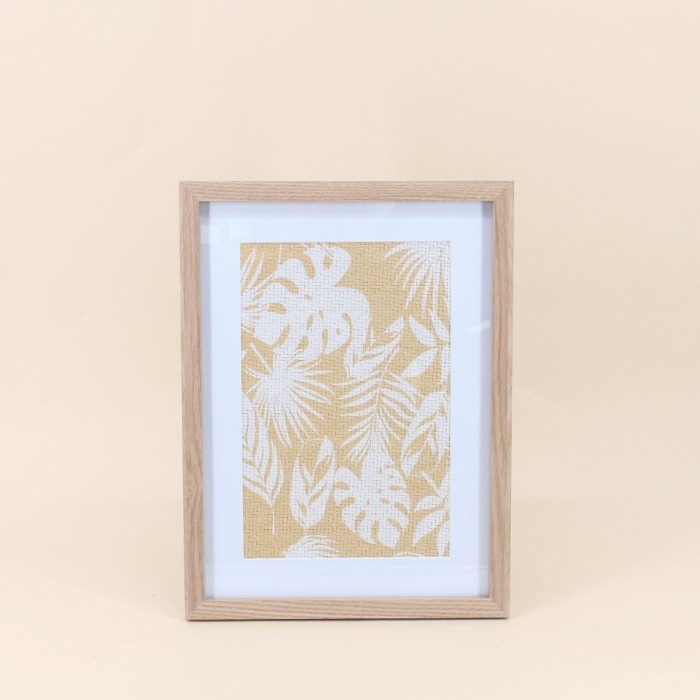 Cadre fleuris en rotin naturel 40x30cm | Hashtag Déco