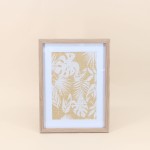 Cadre fleuris en rotin naturel 40x30cm | Hashtag Déco