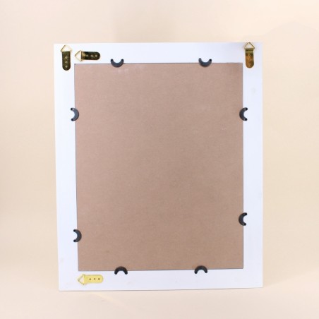 Cadre photo bois blanc 52x62cm, élégant et naturel | Hashtag Déco