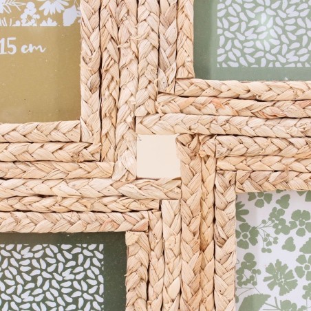 Cadres multivues en corde de maïs naturel | Hashtag Déco