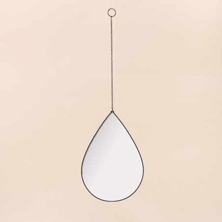 Lot de 3 miroirs goutte métal argenté | Hashtag Déco