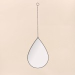 Lot de 3 miroirs goutte métal argenté | Hashtag Déco