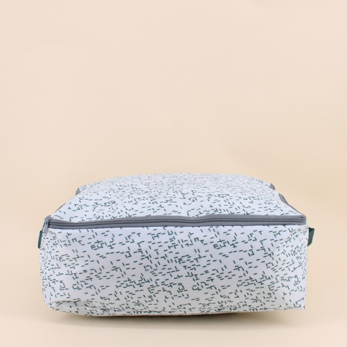 Housse de rangement en tissu à motifs gris | Hashtag Déco