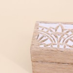 Boite à bijoux en bois naturel 25x8cm | Hashtag Déco