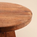 Plateau sur pied bois naturel 30cm | Hashtag Déco