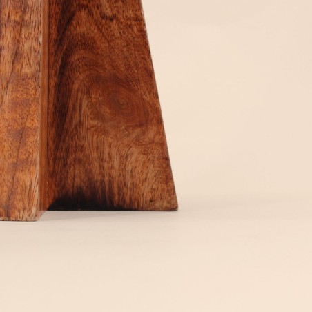 Plateau sur pied bois naturel 30cm | Hashtag Déco