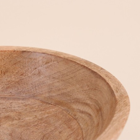 Coupe sur pied en bois naturel 12x20cm | Hashtag Déco