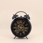 Horloge à poser noire 30cm en métal | Hashtag Déco