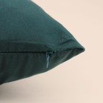 Coussin noir en coton motif fleur doré 45x45cm | Hashtag Déco