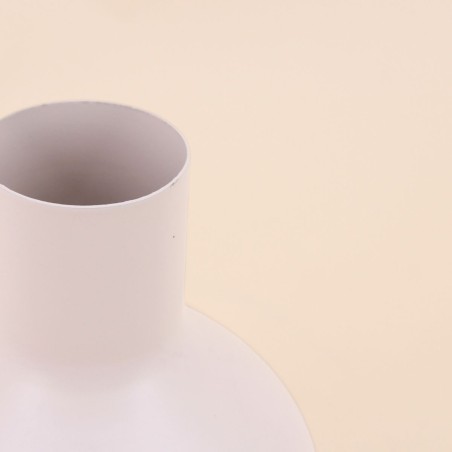 Vase en métal beige 15x10cm élégant et moderne | Hashtag Déco