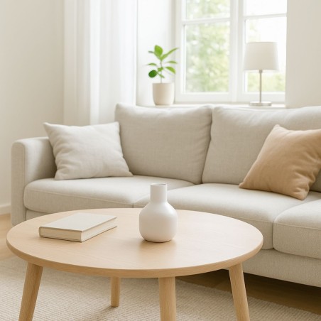 Vase en métal beige 15x10cm élégant et moderne | Hashtag Déco